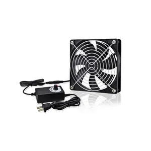 Hangdahui 3x 5x 120mm 110v-240v TV Box case fan cooling with Speed controller for case fans xbox ps4 case fan 120 ball