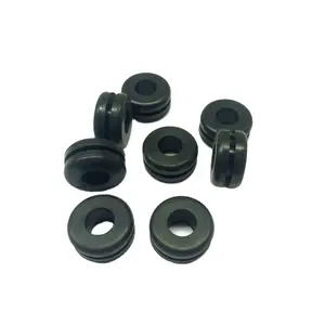 MAIHUA Custom Black 3mm rubber silicon cable grommets auto wire harness grommets plug 18mm 50mm