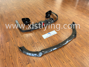 Diffusore posteriore a labbro anteriore in fibra di carbonio con punte di scarico per Mercedes-Benz classe E <span class=keywords><strong>2016</strong></span> + <span class=keywords><strong>W213</strong></span> E63 Aero kit - Product Image 3