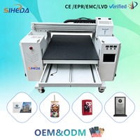 Printer UV Flatbed LED Format Besar Resolusi Tinggi 3200DPI Pembersihan Otomatis untuk Cetak Kustom Hadiah Kerajinan Botol Casing Ponsel