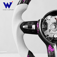 Convient pour BMW F1M3 M4 M5 M6 F10 F15 F20 F22 F25 F30 F31 F32 F36 F80 F81 E70 E90 X1 X3 X4 X5, fibre de carbone forgée florale violette