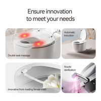 Siège de massage moderne en forme de coquille Toilette intelligente pour salle de bain Toilette automatique Wc Bidet Flont Wash Réservoir intégré Toilette intelligente