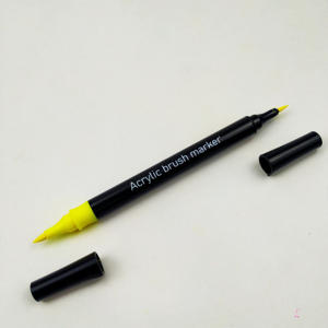 Marqueurs de peinture acrylique à double pointe, ensemble de marqueurs de peinture acrylique à pointe fine et à pointe pinceau - Product Image 2