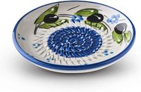 Ensemble de râpes à ail en céramique artisanale de qualité supérieure - Plaque de râpe à motif olive