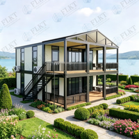 FLKT Villa Modulaire de Luxe Moderne Pré-assemblée 100% Conteneur Extensible 20ft 40ft Résistant aux Intempéries et au Feu Chambre Cuisine