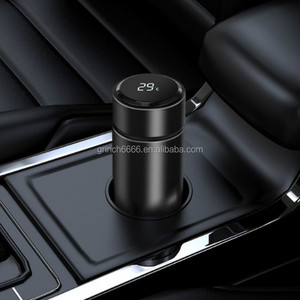 Tasse intelligente à café en acier inoxydable, Thermos, contenant isolé sous vide, pour les voyages et les boissons, avec affichage de la température, de ml - Product Image 3