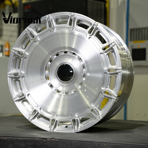 Roue forgée Viorock: Noir mat, conception multi-trous, 18 - 24 pouces, 5*127. Pour Grand Cherokee, Durango, Chrysler 300, XT5. - Product Image 3