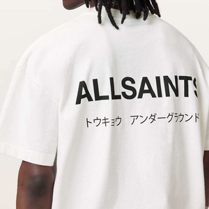 <span class=keywords><strong>T</strong></span>-<span class=keywords><strong>Shirt</strong></span> 100% Cotone <span class=keywords><strong>Taglie</strong></span> <span class=keywords><strong>Forti</strong></span> con Collo a O, 230gsm, Maglietta Bianca Liscia da <span class=keywords><strong>Uomo</strong></span> con Stampa Digitale Personalizzata del Logo - Product Image 3