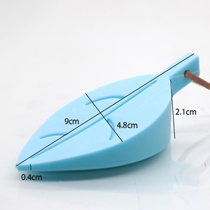 Butoir de <span class=keywords><strong>porte</strong></span> en silicone en forme de feuille, coupe-vent, anti-pincement pour enfants, sécurité, design 3D suspendable, motif dessin animé - Product Image 4
