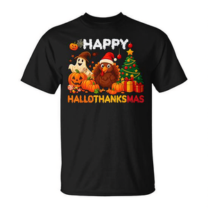 Maglietta Festiva per Halloween, Natale e Ringraziamento, T-Shirt Stagionale per le Festività - Product Image 2