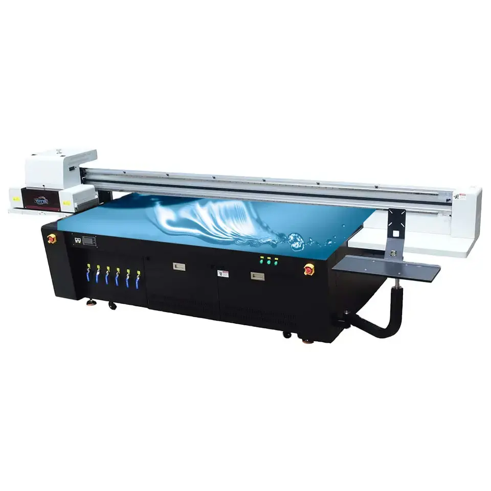 Yotta Quente 2513 grande formato impressora multifuncional Impressora UV Mesa 3D Digital Máquina Impressora UV Desenhar bar caixa de impressão