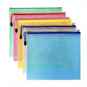 Pochettes en maille format A4 pour jeux de société et puzzles, pochettes à fermeture éclair imperméables pour documents - Product Image 1
