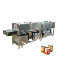 Ligne de production de pasteurisation et d'assaisonnement pour choux et cornichons, avec emballage sous vide, 4/5/6 mètres