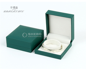Caja de Joyería de Piel Sintética de Fábrica China, Caja Personalizada para Colgantes y Pulseras, Caja de Lujo con Logotipo para Pendientes y Anillos - Product Image 3