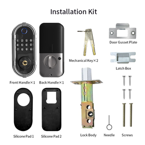 Dl10b מלון אלומיניום חכם/פלדה דלת קיפאון אלקטרוני דיגיטלי עם יישום tuya עבור כרטיס מפתח גישה אחסון נתונים בענן - Product Image 6