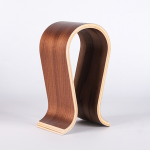 Classico supporto per cuffie <span class=keywords><strong>scuro</strong></span> in legno naturale decorazioni per la casa decorazioni per la casa - Product Image 1
