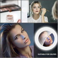 Mini Selfie Ring Licht LED Blitz lampe mobile Live kreisförmige Füll ring Licht für Clip-Telefon