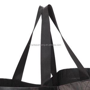 Bao bì tái sử dụng Polypropylene nhiều lớp màu đen không dệt mua sắm Tote rPet túi <span class=keywords><strong>PP</strong></span> với logo tùy chỉnh - Product Image 5