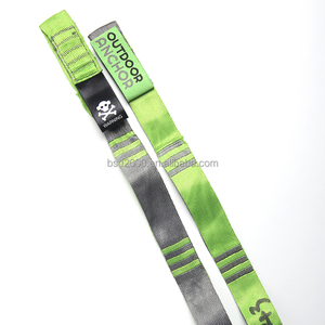 Bsd tùy chỉnh sọc phản quang logo in Jacquard ban nhạc đàn hồi <span class=keywords><strong>Polypropylene</strong></span>/PVC/Polyester/dệt bông dây đeo vải - Product Image 1