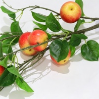 Branche de pomme artificielle de 90 cm, vente en gros, tige de pomme artificielle personnalisée pour la décoration florale de la maison, du vase et des mariages