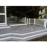 Meilleures ventes : terrasse en WPC durable, résistante aux UV, antidérapante, à faible entretien, avec grain de bois 3D embossé, à emboîtement, pour jardin