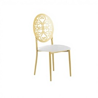 Chaise de salle à manger en fer forgé, design minimaliste moderne, élégante, avec sac souple creux, finition or rose, pour mariages, restaurants et salons