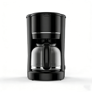 Cafetera de Goteo Clásica de 12 Tazas con Cuerpo de Plástico, Función de Mantener Caliente, Jarra de Vidrio de 1.5L, 900W, Negra, Uso Doméstico, Segura y Confiable - Product Image 3