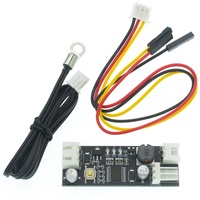 Module de réduction du bruit pour châssis d'ordinateur avec contrôleur de vitesse de ventilateur PWM 12V 0.8A DC à 2-3 fils, contrôle de température, NTC B 50K