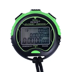 Resee Factory Spintso Wasit Stopwatch Timer Bom 200 Laps Memori 1/1000 Detik Tiga Baris Tampilan Digital Stopwatch Tahan Air