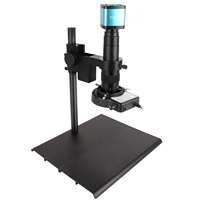 Microscopio Digital Monocular con Cámara Electrónica 180X, Herramientas Profesionales de Reparación de Teléfonos y Soldadura, Luz LED de Anillo USB