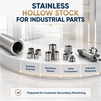 Komponen Tabung Baja Tahan Karat Kustom CNC Milling Turning Tapping Dipoles & Dipasifkan untuk Pembuatan Mesin