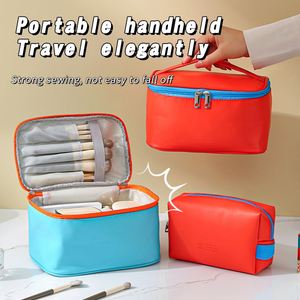 Nouvelle trousse de maquillage portable de voyage, organiseur de cosmétiques, sac de maquillage imperméable en PU - Product Image 4