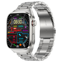 Montre connectée TK16 pour appels, fréquence cardiaque, suivi des pas, sommeil, ECG, affichage TFT sportif, bracelet en silicone