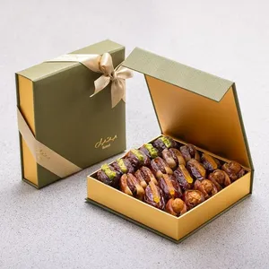 Caja de Regalo de Chocolate Personalizada de Lujo, Caja de Cartón Rígido Vacía con Ventana Transparente y Cierre Magnético para Navidad o Bodas - Product Image 3