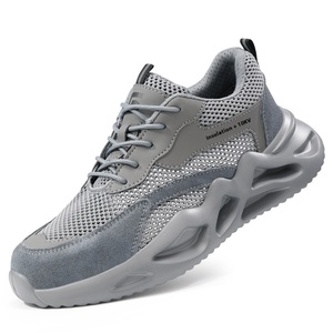 Nhà máy trực tiếp Trọng lượng nhẹ chống nghiền chống đâm thủng giày an toàn cho mùa hè ren-up đóng cửa lưới lót vật liệu bán buôn - Product Image 1