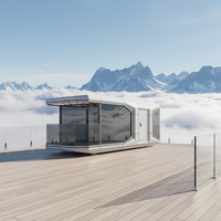 Hôtel-capsule de camping en plein air, cabine Apple ciel étoilé, internet, séjour populaire, maison mobile ensoleillée, maison en conteneur en acier
