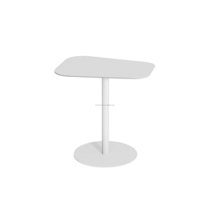 Eaho Minimalist Corner-Friendly Metal <strong>Table</strong> with <strong>Circular</strong> Base and Unique Top <strong>Coffee</strong> <strong>Table</strong> - Product Image 6