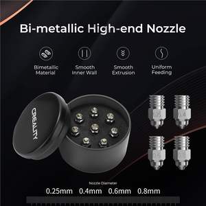 Kit de Boquillas para Impresora 3D Creality, 0.25/0.4/0.6/0.8mm, Metal, Alta Conductividad Térmica, Alta Dureza - Product Image 2
