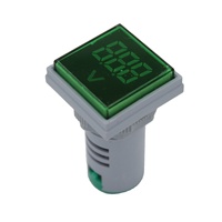 Voltmeter Digital Merah Tampilan Frekuensi Ampere Kelas Akurasi 0.5 Proteksi IP53 Mengukur Arus AC 0-250V 100A Isolasi 500V