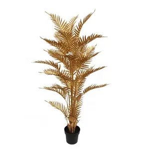 优质150厘米人造塑料盆栽金棕榈树，用于家庭办公装饰
