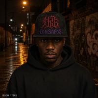 Casquette Snapback à visière plate, brodée, 5 panneaux, style Trucker, avec face avant en mousse et filet, style West Coast Gothic Chicano Urban Streetwear, en gros