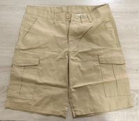 Essentials Short cargo de coupe classique pour homme Short cargo pour homme 6 poches Short de travail décontracté en coton sergé confortable à taille élastique