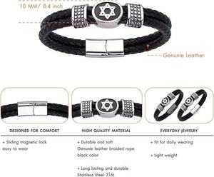 Fashion Jewelry <b>Bracelet</b> Bangle For Women Fine Jewelry <b>Bracelet</b> Bangle Stainless Steel Jewelry <b>Bracelet</b> Jewellery Hexagram Style - Product Image 3