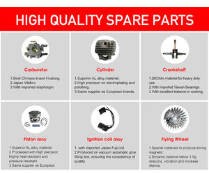 Motosega a Benzina <span class=keywords><strong>2</strong></span> Tempi 45cc 1700W di Alta Qualità, Facile da Usare, per Taglio del Legno - Product Image 6
