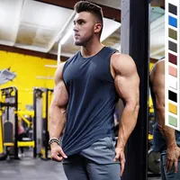 High Quality Men Sport Clothing Gym Vest Workout Top Yoga Top Racer Back Muscle Vest For Men