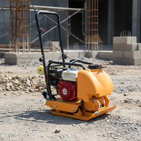 Compacteur de sol motorisé SHUYU avec moteur Honda, plaque vibrante à pression PLC, composants de pompe, roulement et boîte de vitesses, haute efficacité