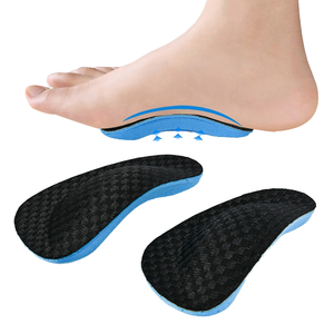 Sol Dalam Sepatu Memory Foam Setengah Pad, Korektif, Peredam Guncangan, untuk Kaki Valgus, Kaki Rata, Penyangga Lengkung Kaki, Perawatan Fasciitis - Product Image 1