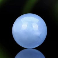 Perle unique en cristal d'aigue-marine naturelle 8mm+ ronde pour accessoires de bricolage personnalisés, artisanat en cristal de qualité supérieure, Feng Shui