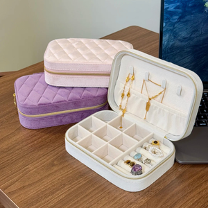 Custodia Da Viaggio Per Gioielli In Pelle - Mini Organizer Portatile Per Anelli, Orecchini, Collane E Bracciali, Regalo Per Donne
