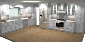 Bisagra de cierre suave de madera para armario de cocina, mezclador moderno para apartamento, color blanco sólido, nuevo estilo - Product Image 5